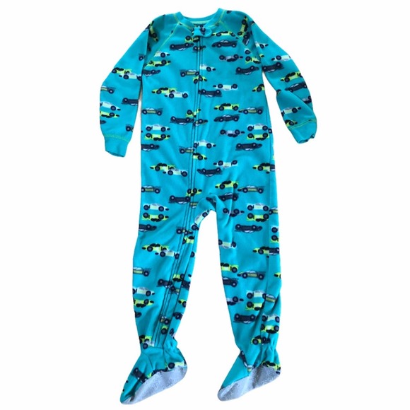 Carter's Other - Just for you by Carter’s footie car pajamas 4T - Teal